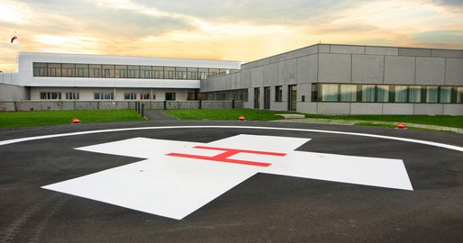 Klinikum Rohrbach Hubschrauberlandeplatz